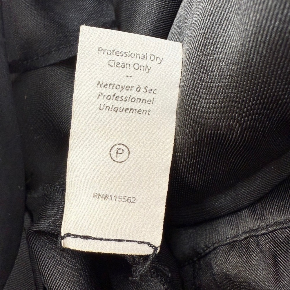 Cinq a Sept Dress Black Organza Sheer Puff Sleeve Party Cocktail Mini Bow Sz 2 - Picture 10 of 12